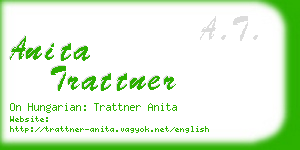 anita trattner business card